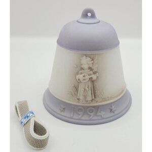 M.J. Hummel 1994 Christmas Bell Ornament Goebel Germany Porcelain Angel